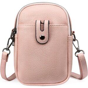 Women Y01 Pink Phone Purse Crossbody Bags for Small Travel Wallet Touch Screen